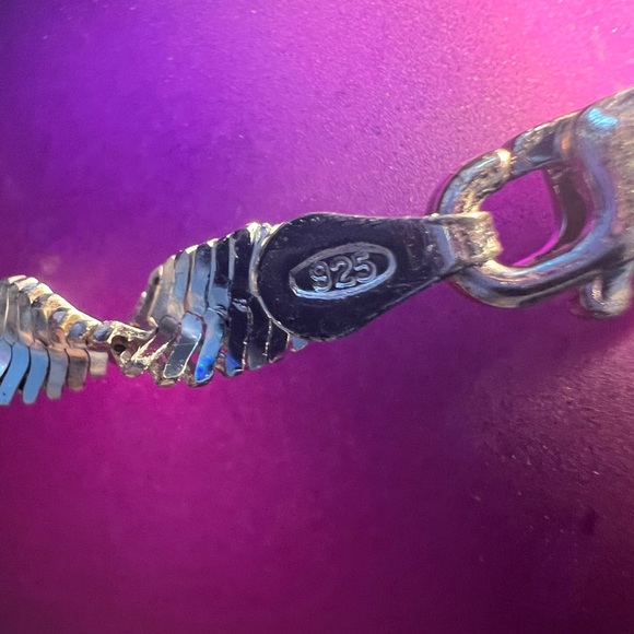 Retro 925 Sterling Twisted Herringbone Bracelet - Picture 3 of 5